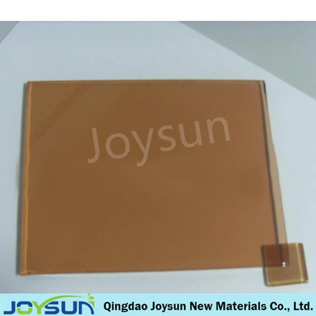 Dark bronze tinted glass
