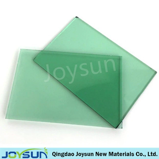 Dark green tinted glass