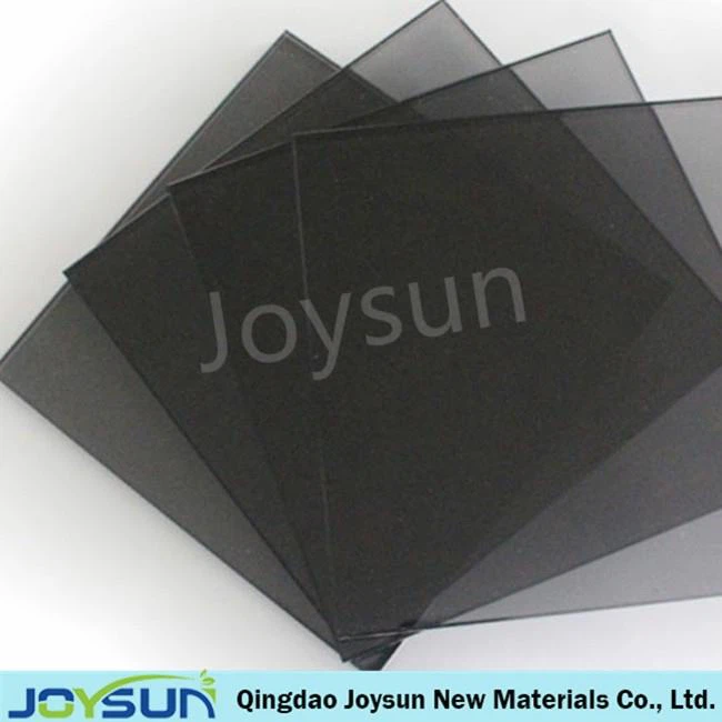 Dark grey tinted glass