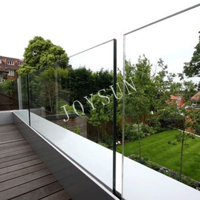 Frameless Glass Fence Railing Tempered Laminated Panels